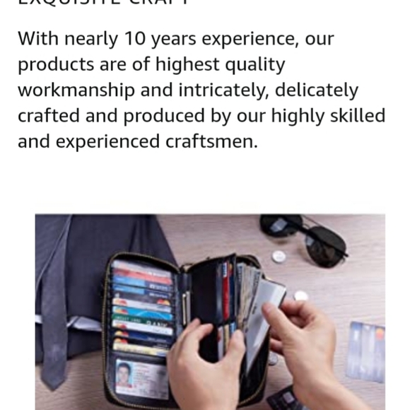 Womens Wallet Genuine Leather RFID Blockin… - Picture 6 of 9